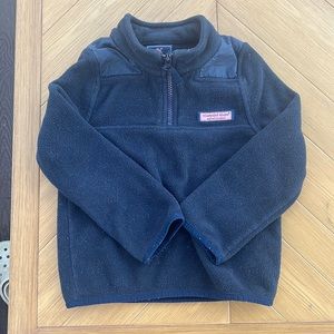 Vineyard Vines Kids Navy Fleece Quarter-Zip